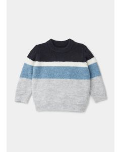 Colour Block Chunky Knitted Jumper (9mths-6yrs)