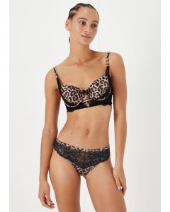 Brown Leopard Print Brazilian Brief