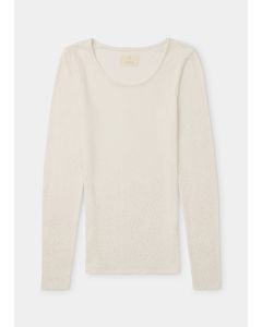 Cream Thermal Long Sleeve Top