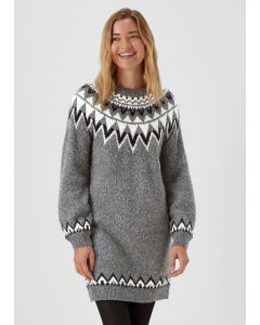 Charcoal Fair Isle Sparkle Tunic Dress