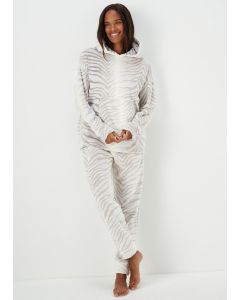 Mink Zebra Print Twosie Pyjama Set