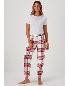 Pink Check Pyjama Bottoms