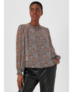 Paisley Print Metallic Box Top