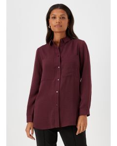 Burgundy Longline Shirt