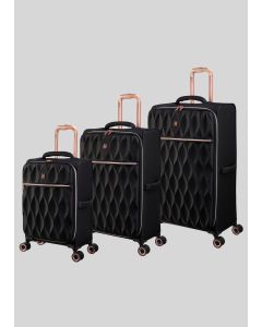 IT Luggage Black Enliven Suitcase