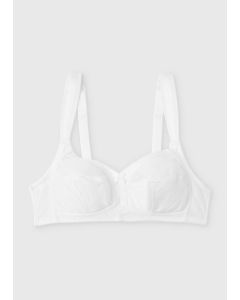 White Non Wired Total Support Bra