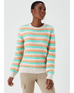 Multicoloured Stripe Jumper-w