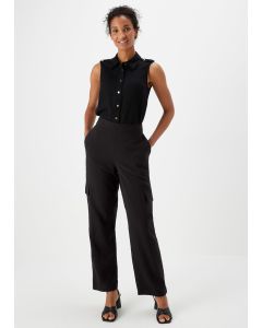 Et Vous Black Cargo Trousers