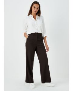 Et Vous Black Side Stripe Trousers