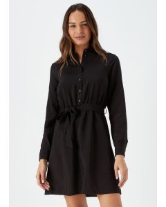 Black Tie Shirt Dress