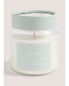 Jasmine Scented Jar Candle (340G)-White