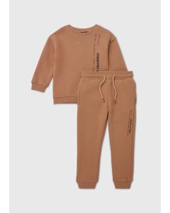 Boys Tan USA Sweatshirt & Jogger Set