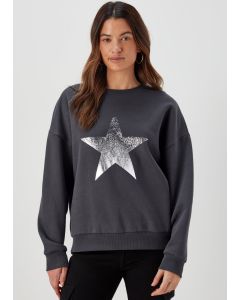  Star Print Sweatshirt