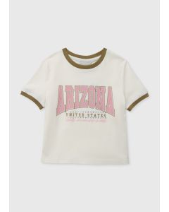 Girls Cream Arizona T-Shirt (4-15Yrs)