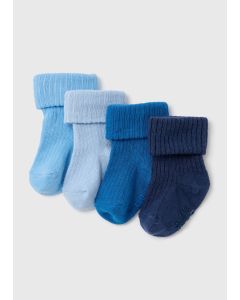 Baby 4 Pack  Ribbed Socks