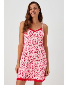  Lips Print Soft Touch Cami Nightie