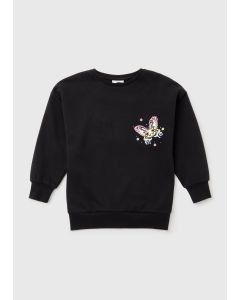 Girls  Butterfly Print Sweatshirt 