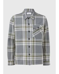 Grey Open Weave Check Over Shirt