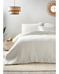 Stitch Stripe Duvet Set - Double