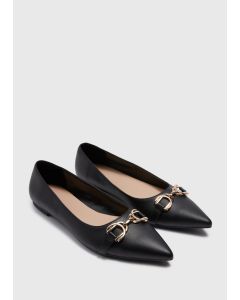  Chain Point Flat Slip On Shoes