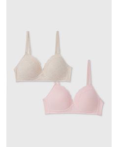 2 Pack Ribbed Bralette