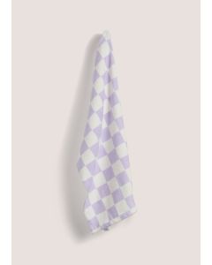 Purple Daydream Check Towel (50cm x 80cm)-Purple-Hand Towel