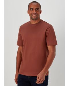 Brown Essential Crewneck T-Shirt