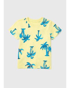 Boys Lemon Palm Print T-Shirt