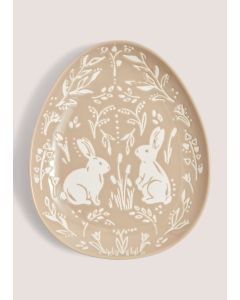 Print Plate Ivory-Brown-One Size