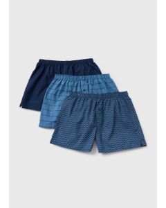 3 Pack Shell Print Woven Shorts