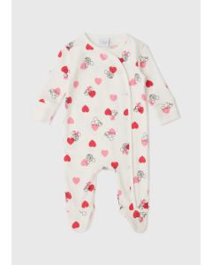 Disney Minnie & Mickey Mouse Baby White Sleepsuit (Newborn-12Mths)