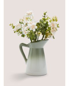 Mixed Flowers in Ceramic Jug-Pink-One Size