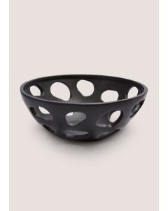 Ceramic Bowl-Black-One Size