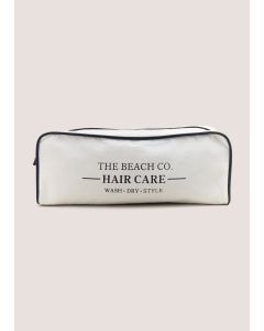 Monochrome Hair Travel Case (30cm x 20cm)-White