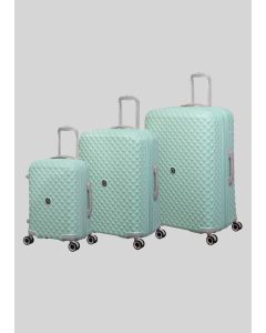 IT Luggage Mint Quilted Suitcase