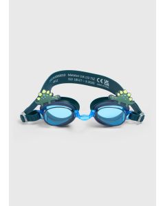 Kids Dino Swimming Goggles-Navy-One Size