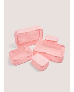 5 Pack Packing Cube-Pink-One Size