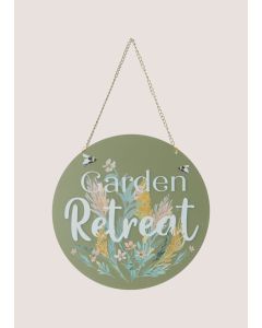 Retreat Sign ( 20x20x1cm )-Green