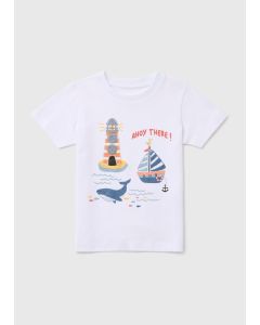 Boys Lighthouse Print T-Shirt