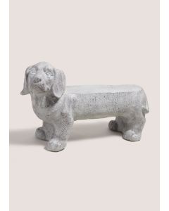 Outdoor Dog Planter Stand (54cm x 16.5cm x 31cm)-Grey-One Size