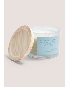 Calm Spa Scented Candle Blue-Blue-One Size