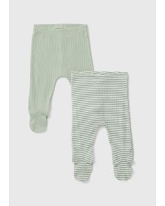 Baby 2 Pack Ribbed Leggings