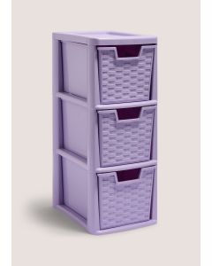 Purple Small Drawers (26cm x 19cm x 48cm)-Purple