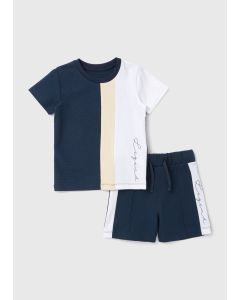 Boys Stripe T-Shirt & Shorts Set