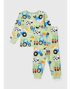 Boys Mint Farm Oversized Pyjama Set