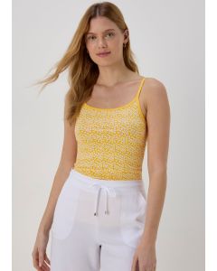 Daisy Print Basic Cami Top