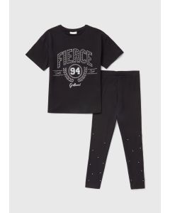 Girls Fierce T-Shirt & Leggings Set 