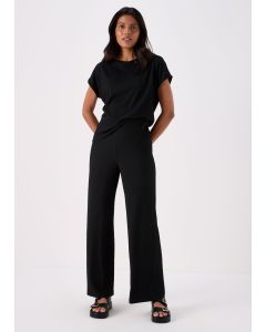 Wide Leg Textured Co-Ord Trousers