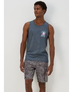 Basic Print Cargo Shorts