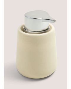 Modern Ceramic Soap Dispenser (8cm x 13cm)-Beige